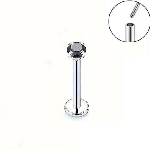 Piercing Labret Modelo 58 Push In Aço 316L